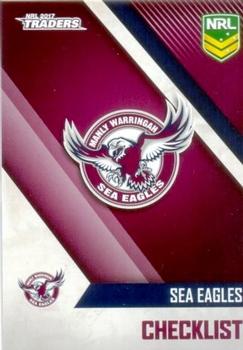 2017 ESP Traders #51 Sea Eagles Checklist Front